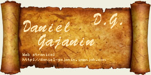 Daniel Gajanin vizit kartica